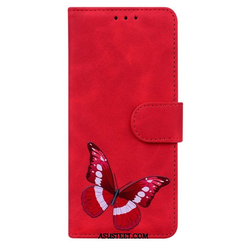 Nahkakotelo Samsung Galaxy A53 5G Skin Touch Butterfly