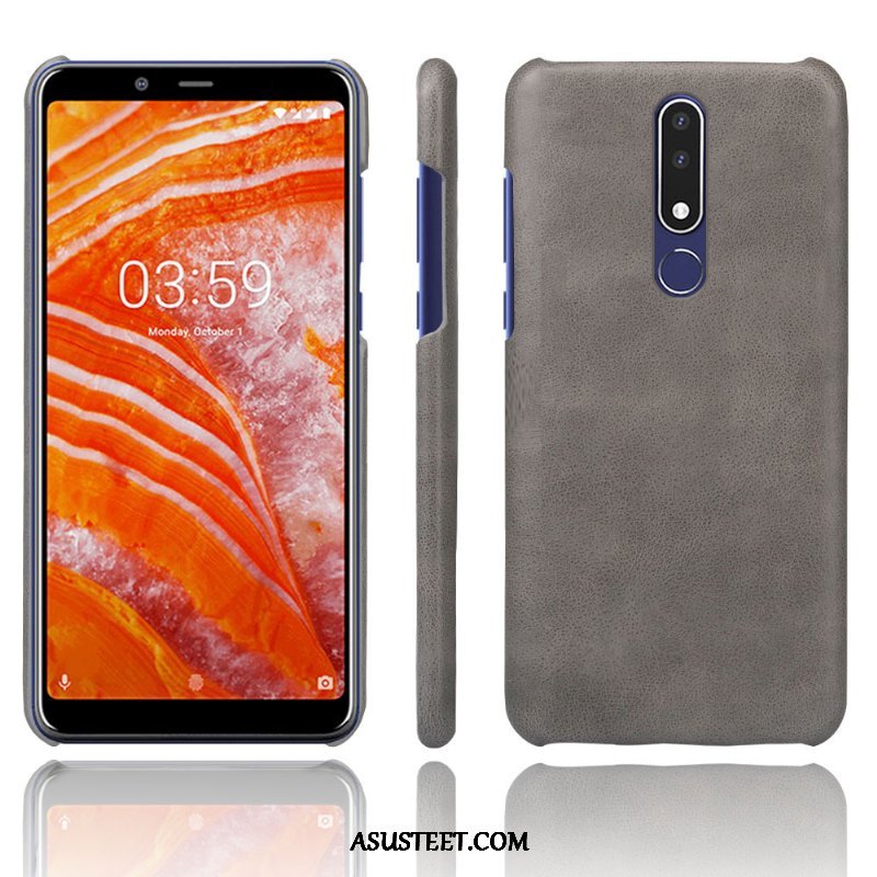 Nokia 3.1 Plus Kuori Kuoret Puhelimen Kotelo Nahka Suojaus