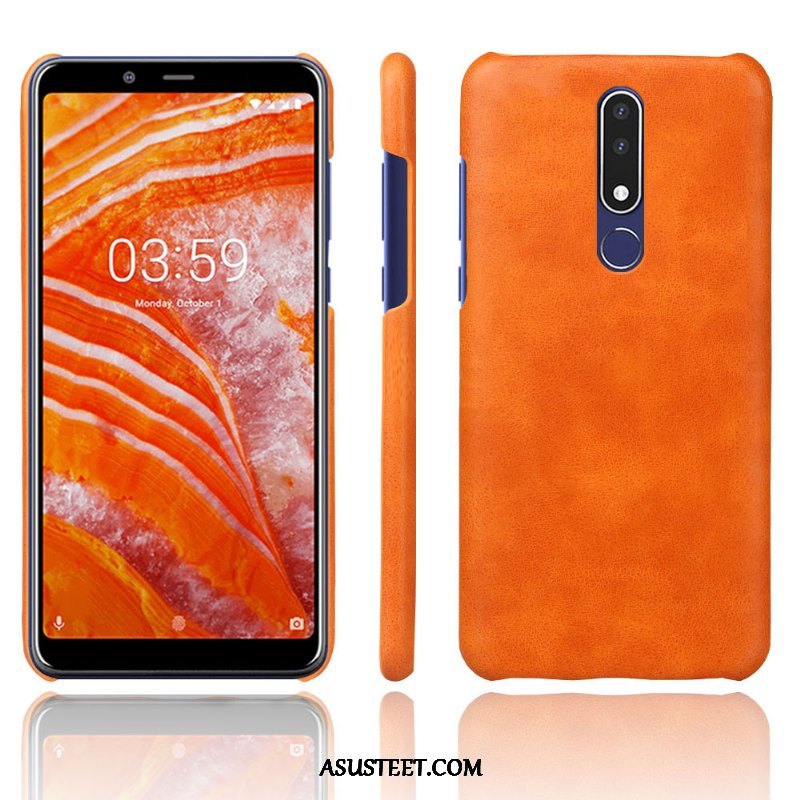 Nokia 3.1 Plus Kuori Kuoret Puhelimen Kotelo Nahka Suojaus