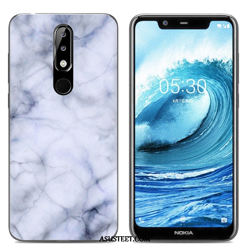 Nokia 5.1 Plus Kuoret Pehmeä Neste Puhelimen Silikoni Suojaus Kuori