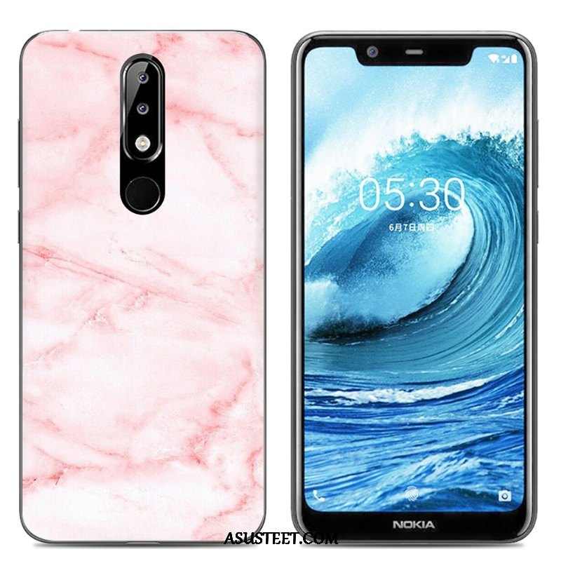 Nokia 5.1 Plus Kuoret Pehmeä Neste Puhelimen Silikoni Suojaus Kuori