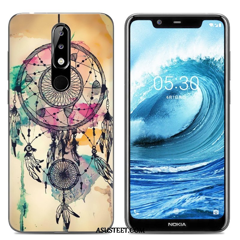 Nokia 5.1 Plus Kuoret Pehmeä Neste Puhelimen Silikoni Suojaus Kuori