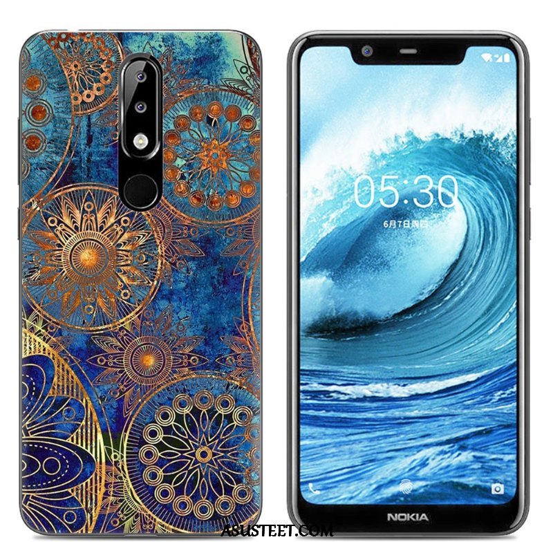 Nokia 5.1 Plus Kuoret Pehmeä Neste Puhelimen Silikoni Suojaus Kuori