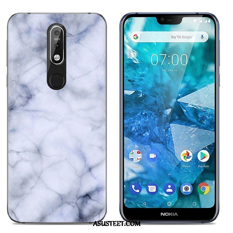 Nokia 7.1 Kuori Kuoret Luova Pehmeä Neste Monivärinen Kotelo Trendi