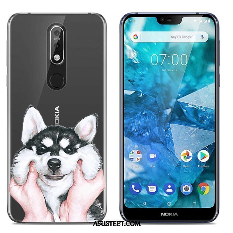 Nokia 7.1 Kuori Kuoret Luova Pehmeä Neste Monivärinen Kotelo Trendi