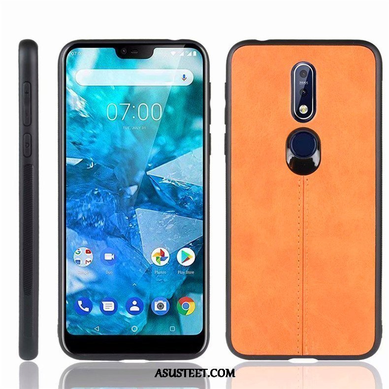 Nokia 7.1 Kuori Kuoret Murtumaton Kotelo Keltainen Persoonallisuus