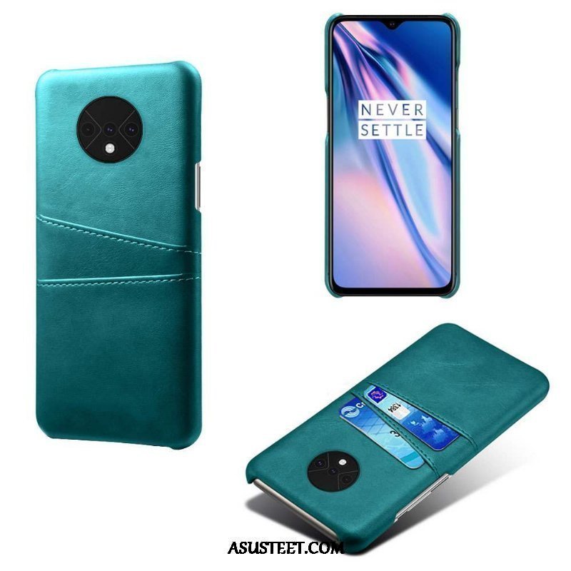 Oneplus 7t Kuoret Kortti Kotelo Kuori Punainen Puhelimen