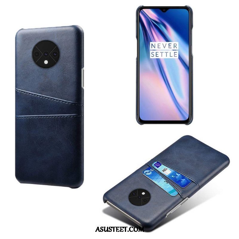 Oneplus 7t Kuoret Kortti Kotelo Kuori Punainen Puhelimen