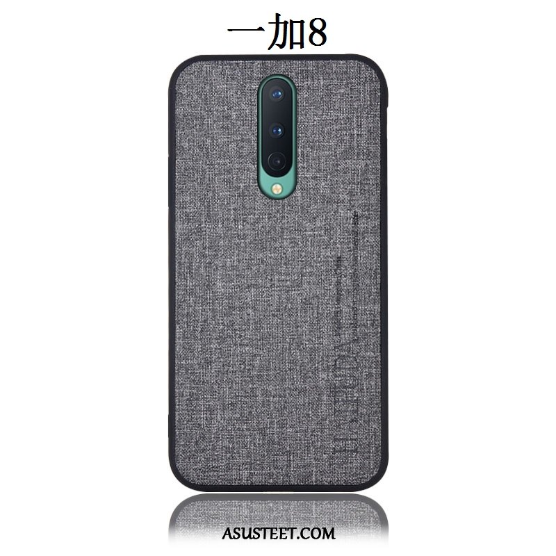 Oneplus 8 Kuoret Jauhe Takakansi All Inclusive Pellava Murtumaton