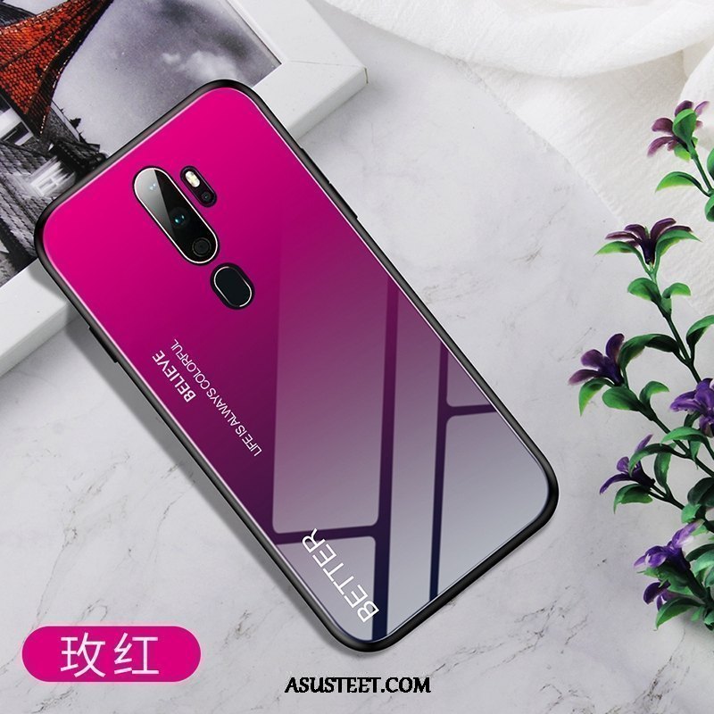 Oppo A9 2020 Kuoret Lasi Puhelimen Kuori Kaltevuus Suojaus