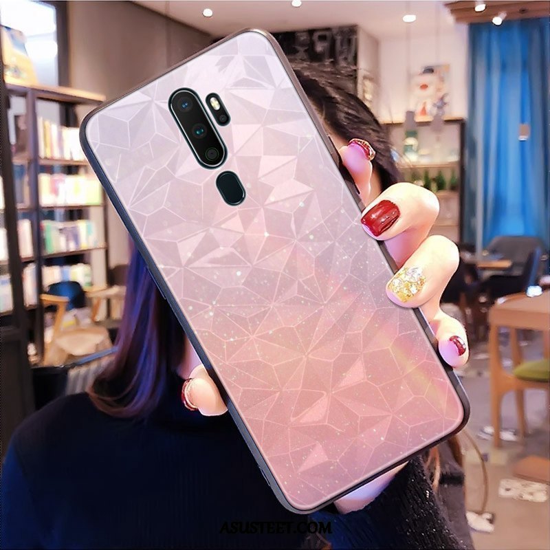 Oppo A9 2020 Kuori Kuoret Kukkakuvio Violetti Timantti Puhelimen