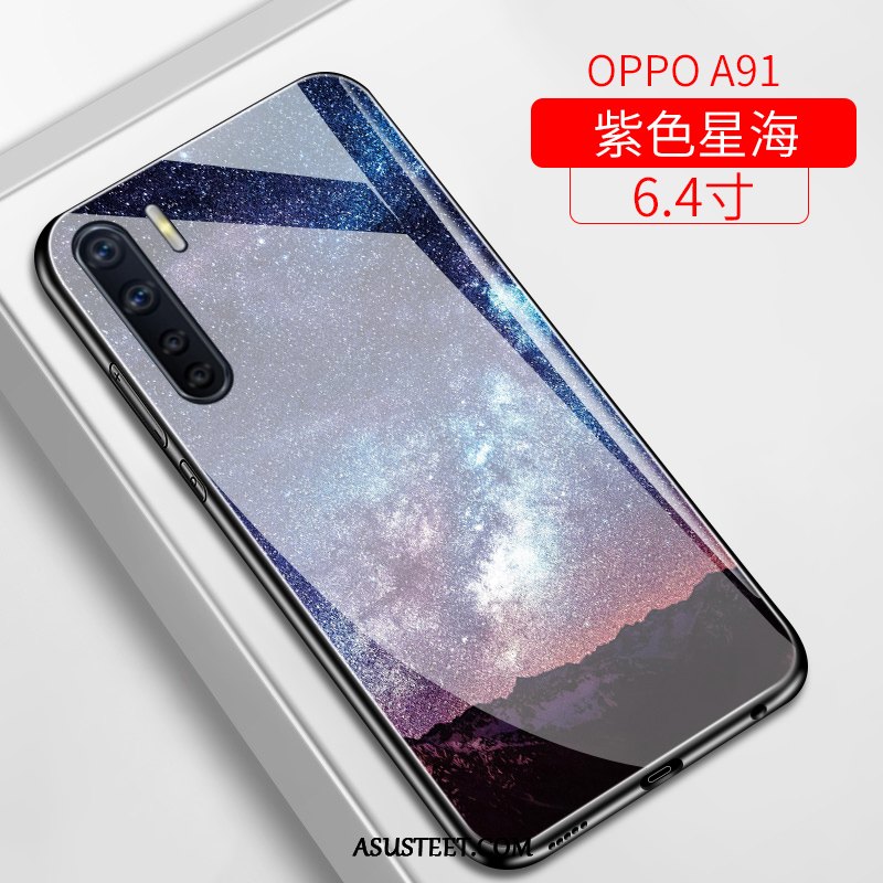 Oppo A91 Kuoret Luova Kuori Kotelo Tide-brändi Pehmeä Neste