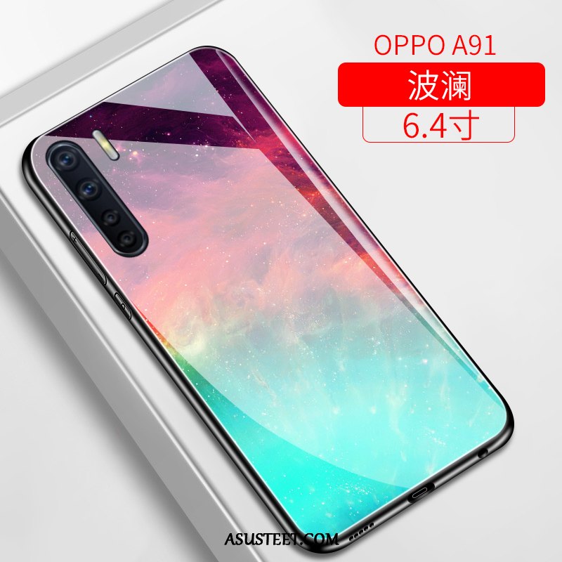 Oppo A91 Kuoret Luova Kuori Kotelo Tide-brändi Pehmeä Neste