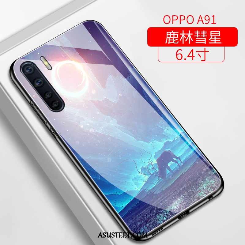 Oppo A91 Kuoret Luova Kuori Kotelo Tide-brändi Pehmeä Neste