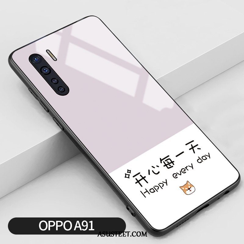 Oppo A91 Kuoret Silikoni Net Red Kotelo Kustannukset Murtumaton