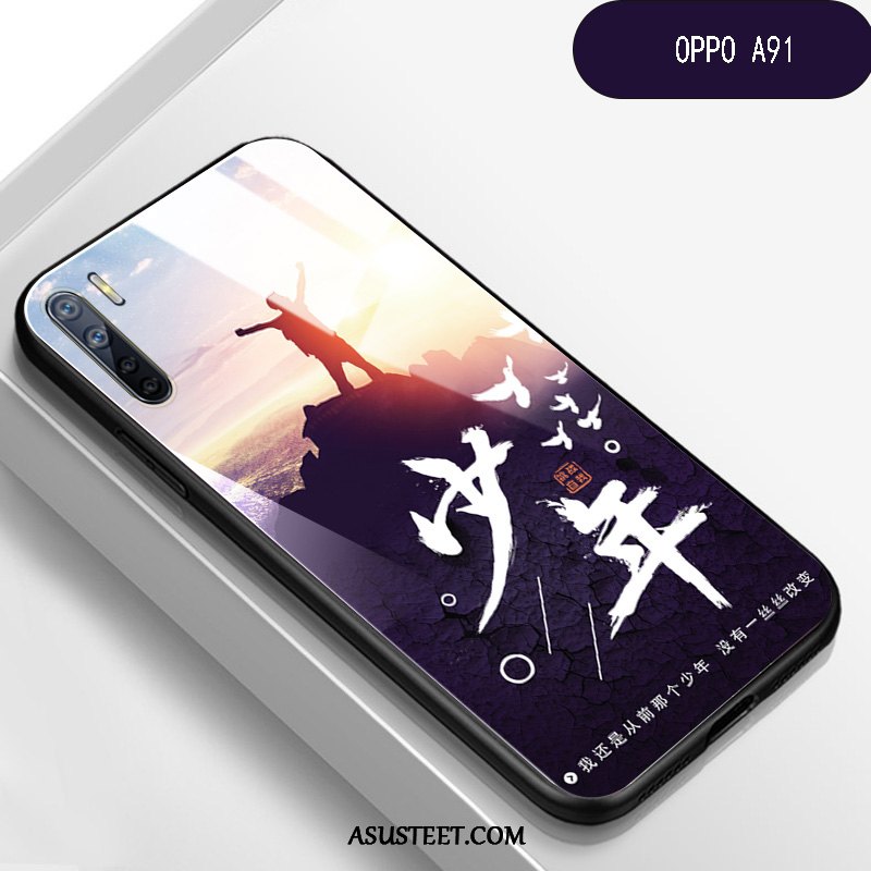 Oppo A91 Kuori Kuoret Trendi Suojaus All Inclusive Nuori Peili