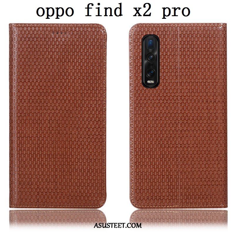 Oppo Find X2 Pro Kuoret Kuori Kukkakuvio Puhelimen Nahkakotelo Suojaus