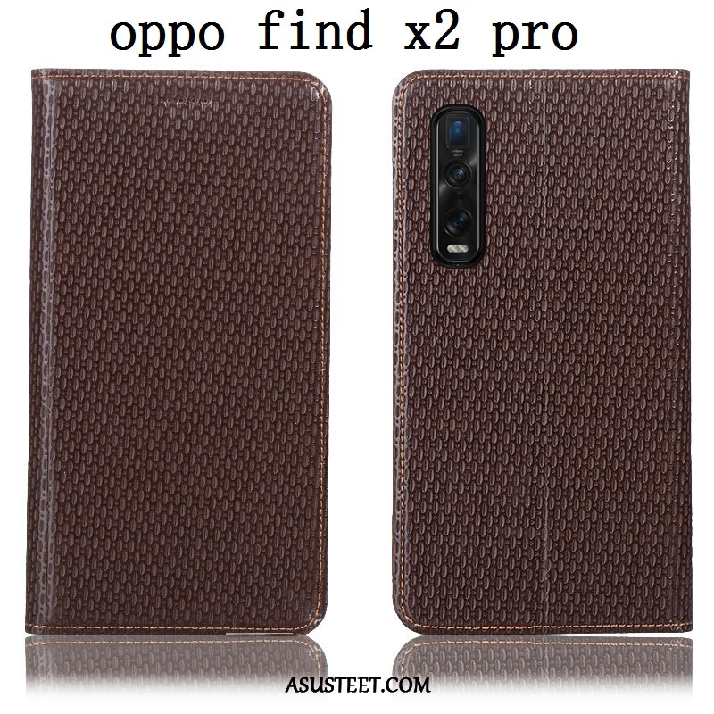 Oppo Find X2 Pro Kuoret Kuori Kukkakuvio Puhelimen Nahkakotelo Suojaus