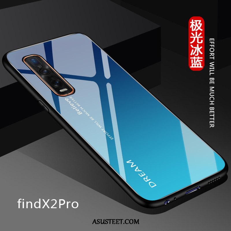 Oppo Find X2 Pro Kuoret Violetti Puhelimen Yksinkertainen Kuori Kiinteä Väri