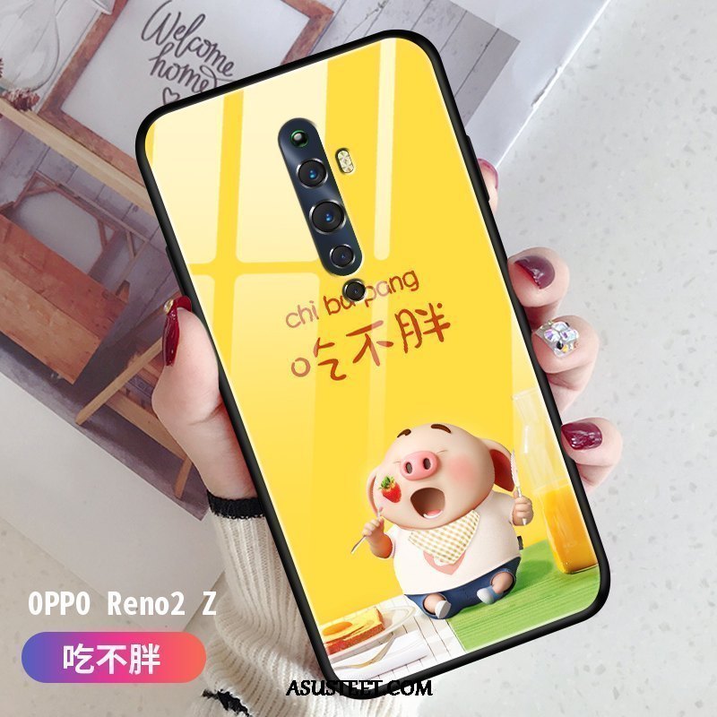 Oppo Reno 2 Z Kuoret Murtumaton Luova Sarjakuva Lasi Karkaisu