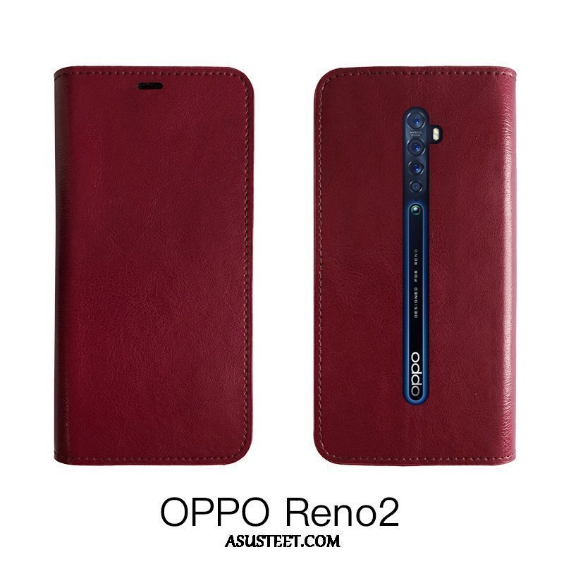 Oppo Reno 2 Z Kuoret Puhelimen Karkaisu Kuori Musta Kotelo