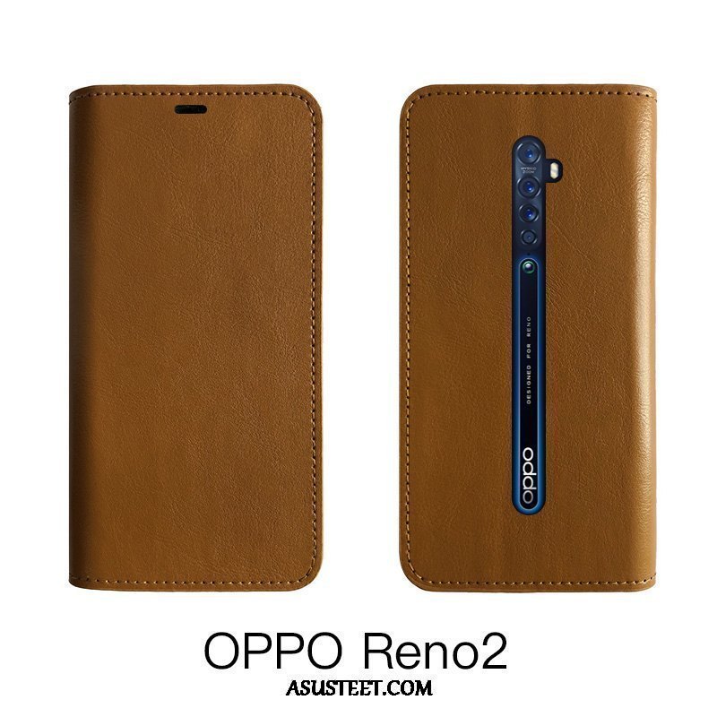 Oppo Reno 2 Z Kuoret Puhelimen Karkaisu Kuori Musta Kotelo