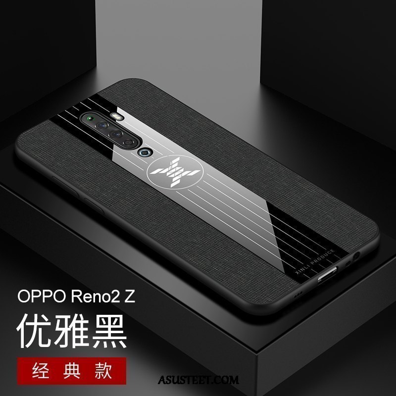 Oppo Reno 2 Z Kuoret Suuntaus Pesty Suede Kuori Rengas Näytönsuojus