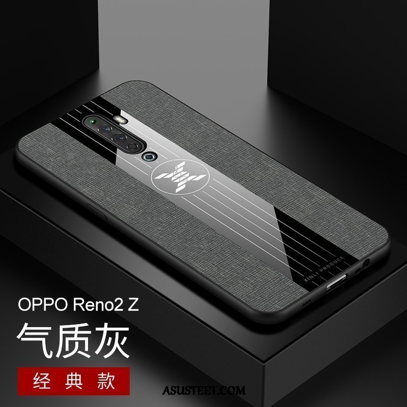 Oppo Reno 2 Z Kuoret Suuntaus Pesty Suede Kuori Rengas Näytönsuojus