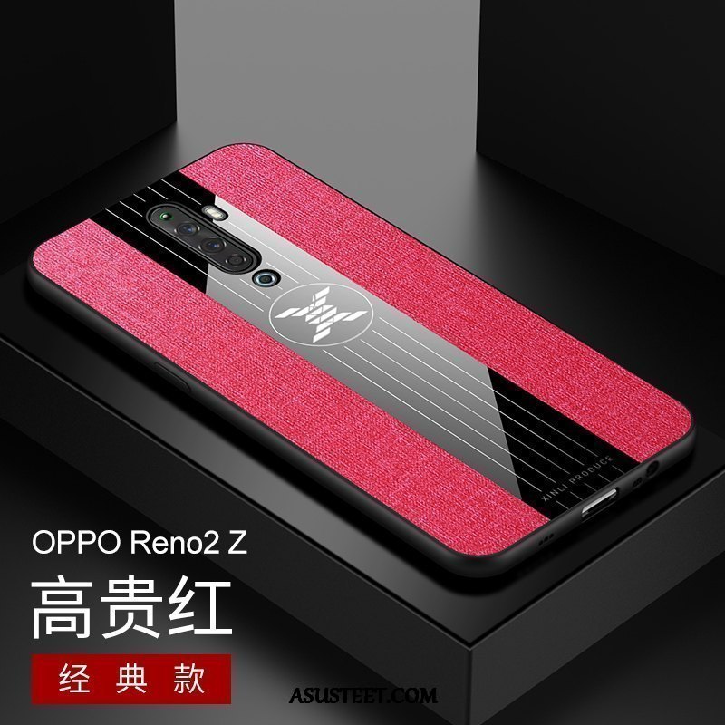 Oppo Reno 2 Z Kuoret Suuntaus Pesty Suede Kuori Rengas Näytönsuojus