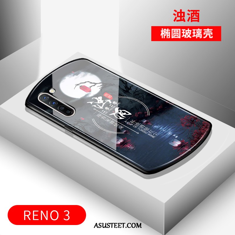 Oppo Reno 3 Kuoret Peili Suojaus Musta Murtumaton Kaari