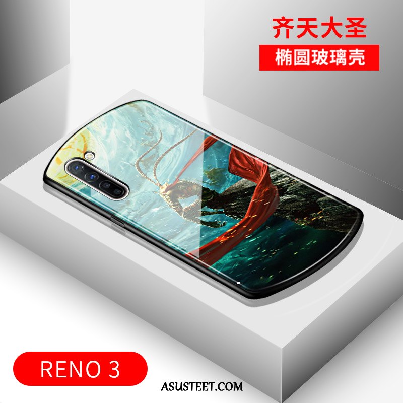 Oppo Reno 3 Kuoret Peili Suojaus Musta Murtumaton Kaari