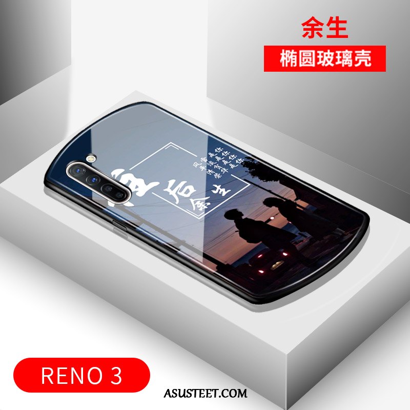 Oppo Reno 3 Kuoret Peili Suojaus Musta Murtumaton Kaari