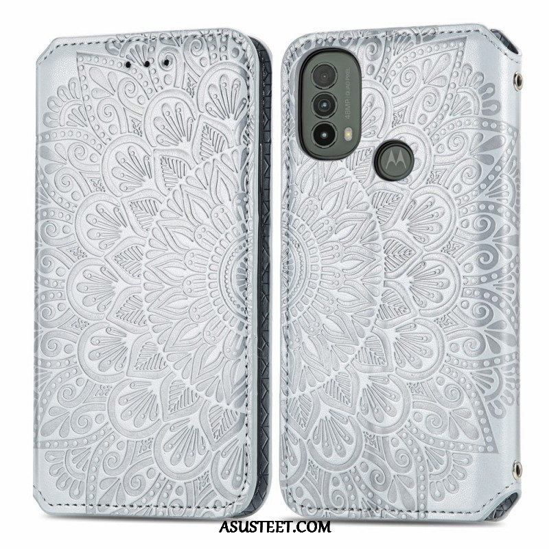 Puhelinkuoret Moto E40 / E30 / E20 Kotelot Flip Mandala