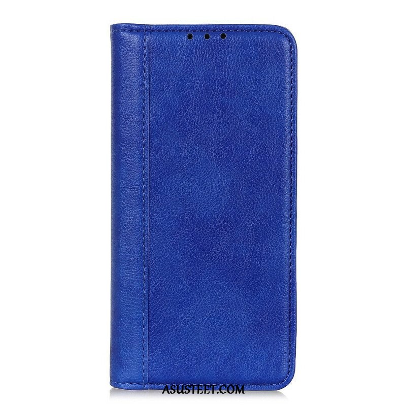 Puhelinkuoret OnePlus Nord 2 5G Kotelot Flip Litchi Split Leather -versio