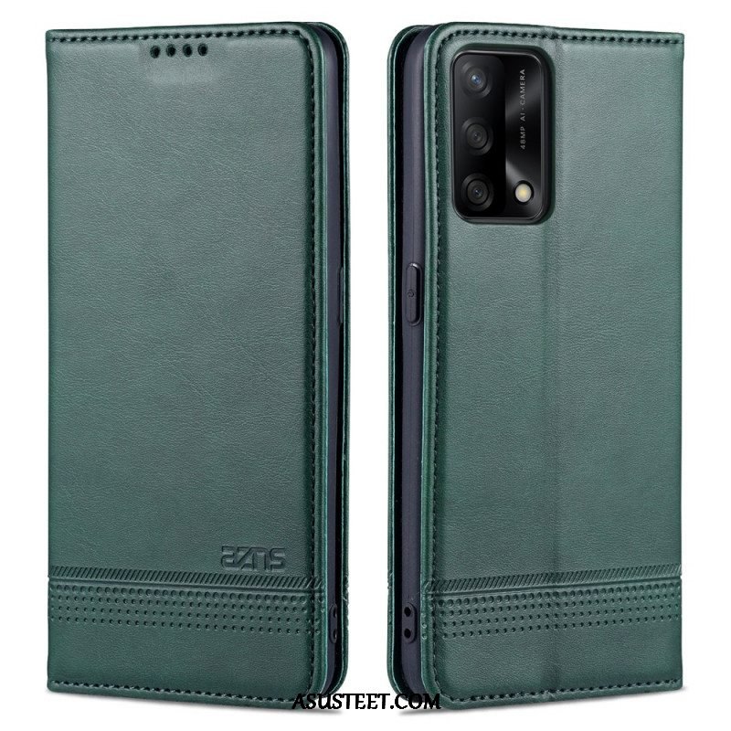 Puhelinkuoret Oppo A74 4G Kotelot Flip Azns Keinonahkaa