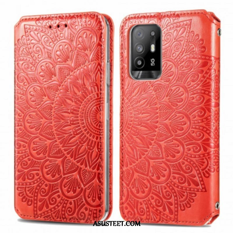 Puhelinkuoret Oppo A94 5G Kotelot Flip Mandala