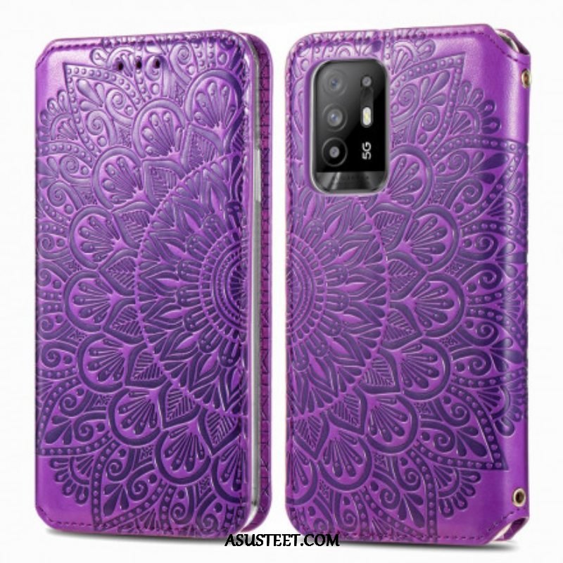 Puhelinkuoret Oppo A94 5G Kotelot Flip Mandala