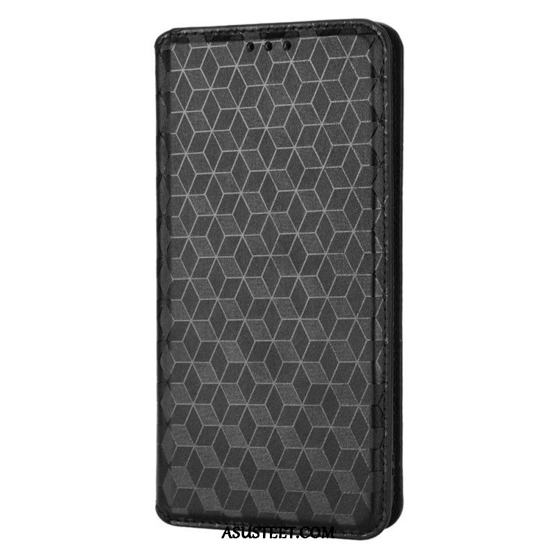 Puhelinkuoret Oppo Find X5 Pro Kotelot Flip 3d Diamond Leather Effect