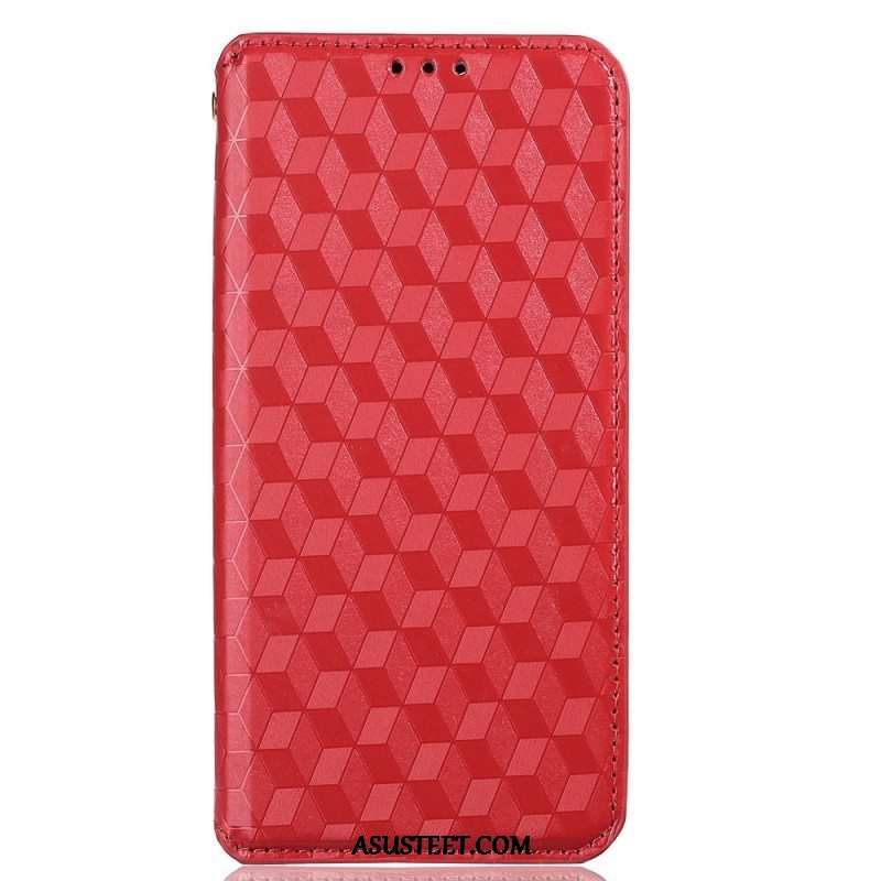 Puhelinkuoret Oppo Reno 6 5G Kotelot Flip 3d Diamond Leather Effect