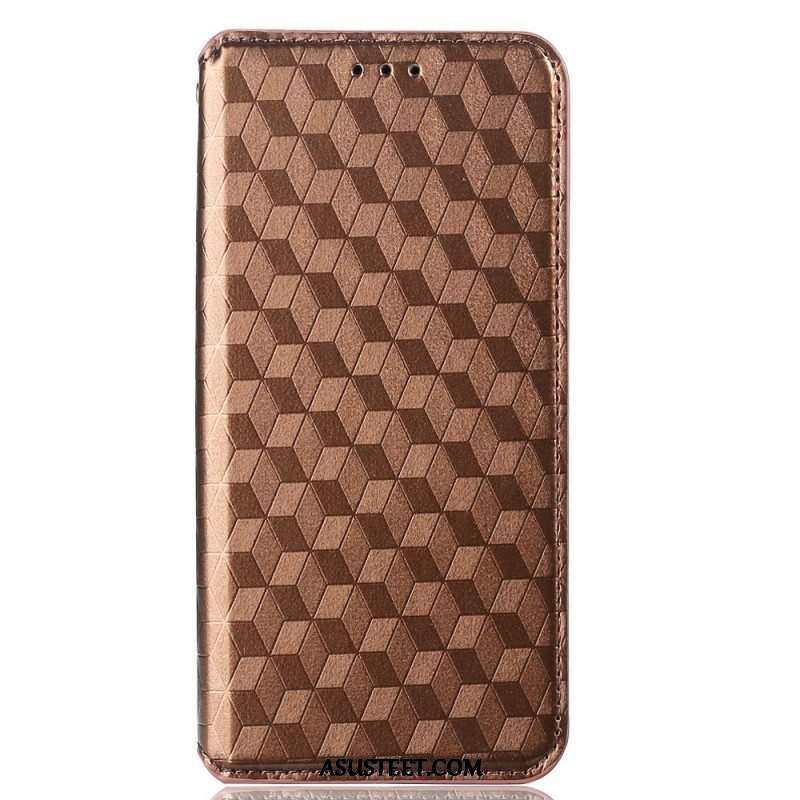 Puhelinkuoret Oppo Reno 6 5G Kotelot Flip 3d Diamond Leather Effect