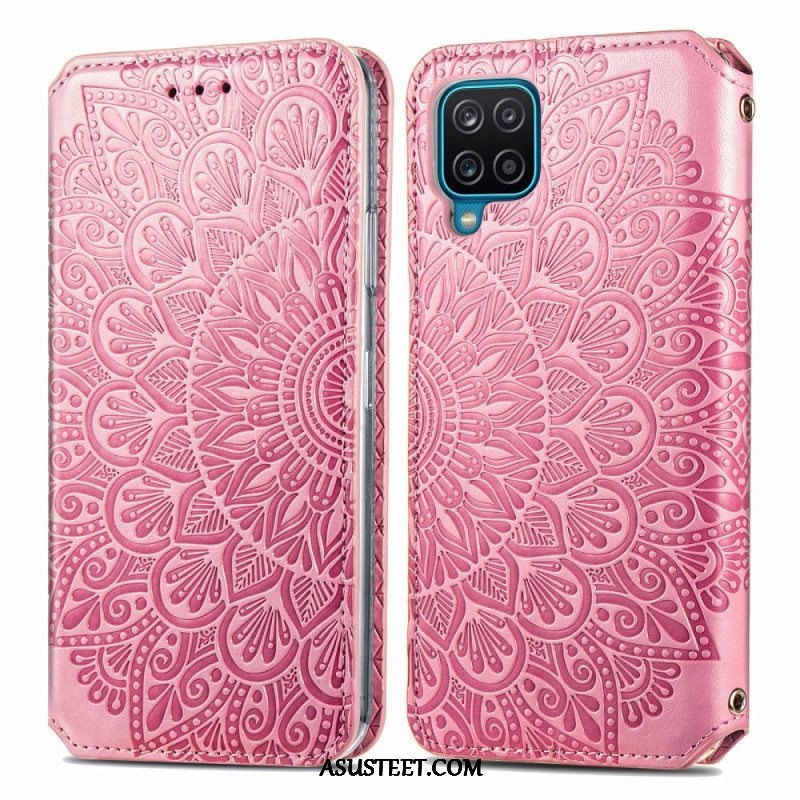 Puhelinkuoret Samsung Galaxy M12 / A12 Kotelot Flip Mandala