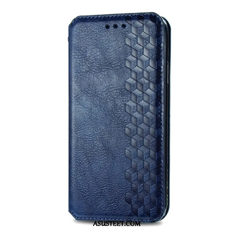 Puhelinkuoret Samsung Galaxy S21 FE Kotelot Flip Nahkaefekti Diamond Texture