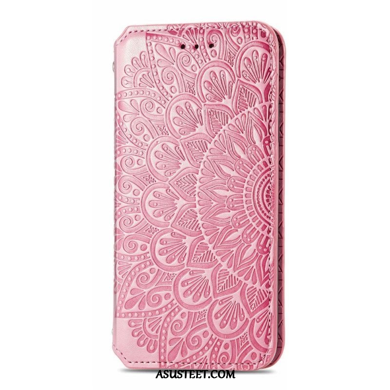 Puhelinkuoret Samsung Galaxy S22 Ultra 5G Kotelot Flip Mandala