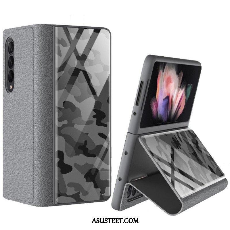 Puhelinkuoret Samsung Galaxy Z Fold 3 5G Kotelot Flip Naamiointi Karkaistua Lasia