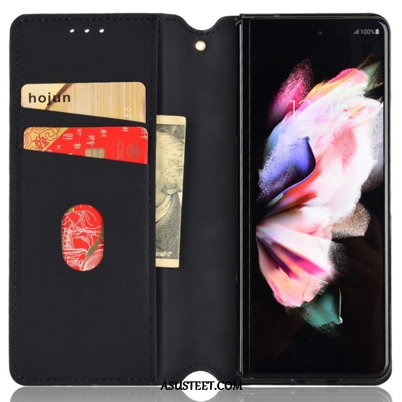 Puhelinkuoret Samsung Galaxy Z Fold 4 Kotelot Flip 3d Kuutio