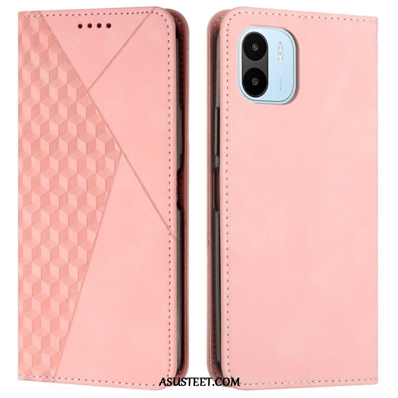 Puhelinkuoret Xiaomi Redmi A1 Kotelot Flip Cubic Style Skin-touch