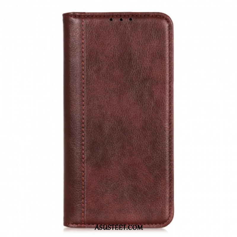 Puhelinkuoret Xiaomi Redmi Note 10 / 10S Kotelot Flip Litchi Split Leather -versio