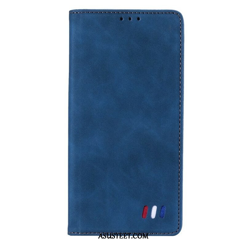 Puhelinkuoret Xiaomi Redmi Note 10 5G Kotelot Flip Tricolor Nahkatyyli