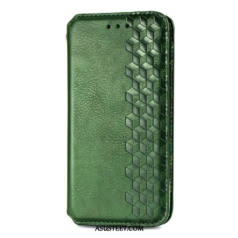 Puhelinkuoret iPhone 13 Mini Kotelot Flip Nahkaefekti Diamond Texture