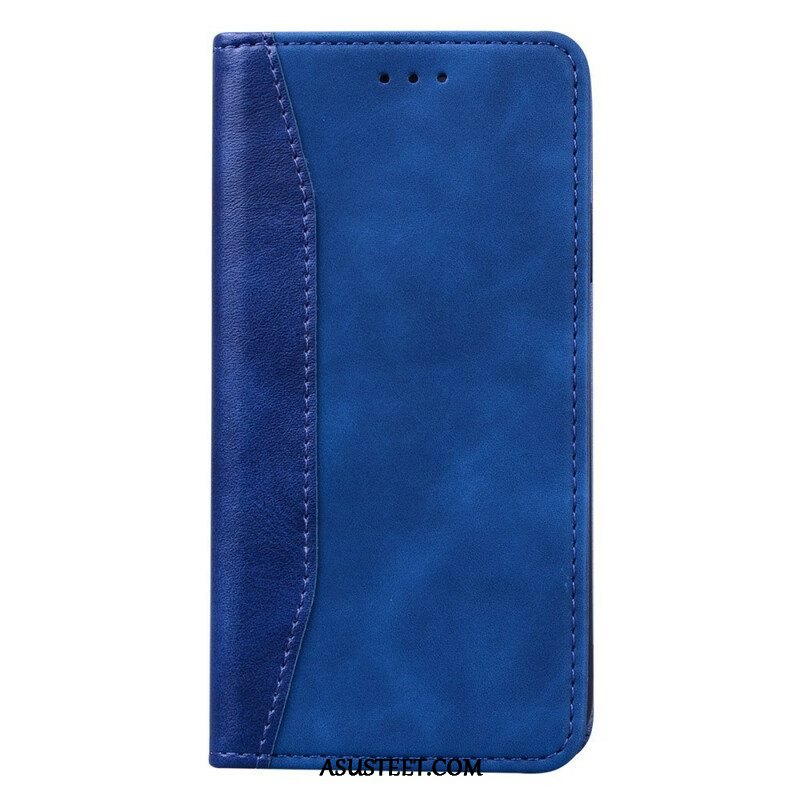 Puhelinkuoret iPhone 13 Pro Kotelot Flip Kaksisävyinen Business Leather -efekti